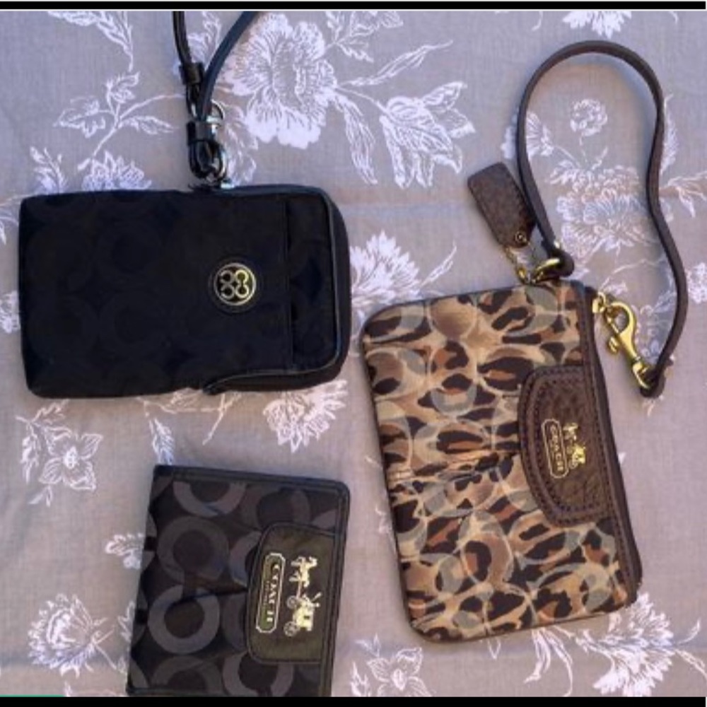 Coach wristlets and wallet